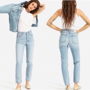 Everlane The Original Cheeky Jean in light wash denim